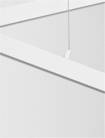 NOVA LUCE závěsné svítidlo X-LINE bílý hliník a akryl LED 40W 230V IP20 3000K stmívatelné 9060910