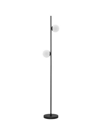 NOVA LUCE stojací lampa NUVOLE LED stojací lampa černý hliník a čiré sklo 3000K 16W 9061437