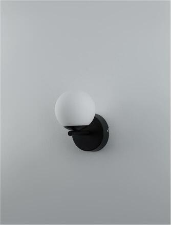 NOVA LUCE nástěnné svítidlo NUVOLE LED černý hliník a sklo 3000K 8W 9061439