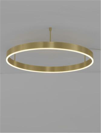 NOVA LUCE stropní svítidlo MOTIF LED stropní svítidlo mosazný hliník 3000K IP20 48W 220-240V stmívatelné 9063603