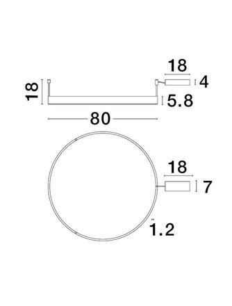 NOVA LUCE stropní svítidlo MOTIF LED stropní svítidlo mosazný hliník 3000K IP20 48W 220-240V stmívatelné 9063603