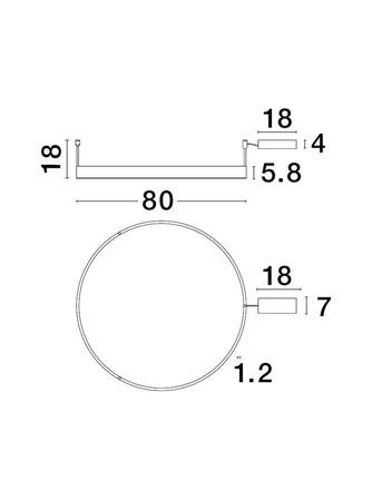 NOVA LUCE stropní svítidlo MOTIF LED stropní svítidlo černý hliník 3000K IP20 48W 220-240V stmívatelné 9063604