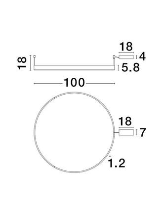 NOVA LUCE stropní svítidlo MOTIF LED stropní svítidlo bílý hliník 3000K 55W IP20 220-240V stmívatelné 9063608