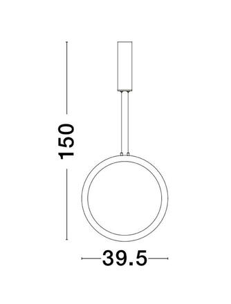 NOVA LUCE závěsné svítidlo CHANGE černý hliník a akryl LED 25W 230V 3000K IP20 stmívatelné 9070165