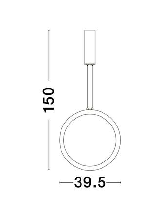 NOVA LUCE závěsné svítidlo CHANGE zlatý hliník a akryl LED 25W 230V 3000K IP20 stmívatelné 9070166