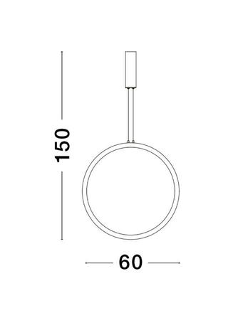 NOVA LUCE závěsné svítidlo CHANGE černý hliník a akryl LED 35W 230V 3000K IP20 stmívatelné 9070167