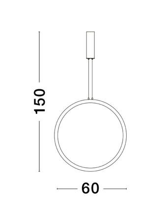 NOVA LUCE závěsné svítidlo CHANGE zlatý hliník a akryl LED 35W 230V 3000K IP20 stmívatelné 9070168