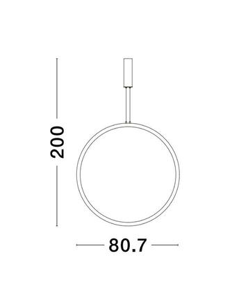 NOVA LUCE závěsné svítidlo CHANGE zlatý hliník a akryl LED 48W 230V 3000K IP20 stmívatelné 9070170