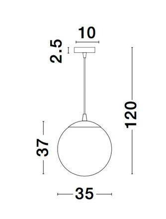 NOVA LUCE závěsné svítidlo NAZIO zlaté sklo s přechodem chromovaný hliník E27 1x12W 230V IP20 bez žárovky 9080352