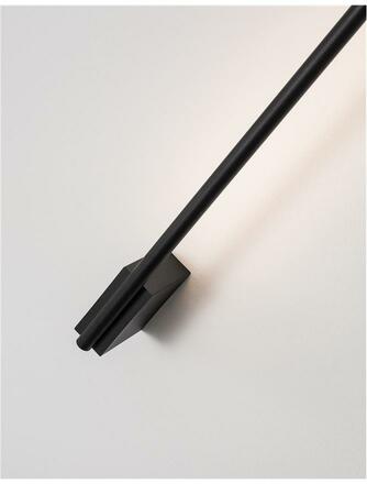 NOVA LUCE nástěnné svítidlo GROPIUS černý hliník LED 10W 230V 3000K IP20 9081130