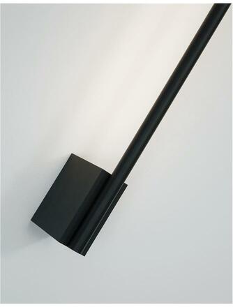 NOVA LUCE nástěnné svítidlo GROPIUS černý hliník LED 20W 230V 3000K IP20 9081150