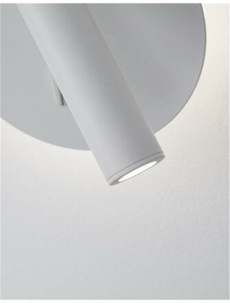 NOVA LUCE bodové svítidlo PENOR bílý hliník a akryl vypínač na těle LED Cree 9W 230V 3000K IP20 9081221