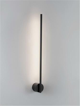 NOVA LUCE nástěnné svítidlo ADEN černý hliník LED 10W 220-240V 3000K IP20 9081800