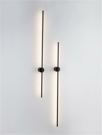 NOVA LUCE nástěnné svítidlo ADEN černý hliník LED 20W 220-240V 3000K IP20 9081810