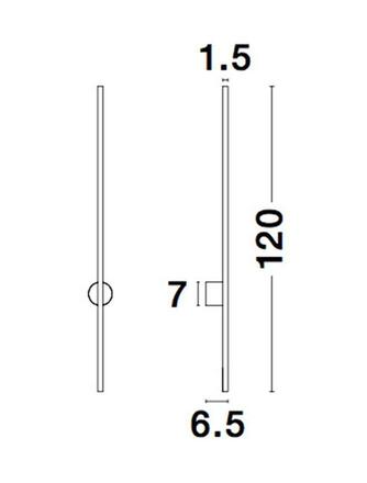 NOVA LUCE nástěnné svítidlo ADEN černý hliník LED 20W 220-240V 3000K IP20 9081810