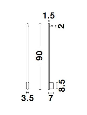 NOVA LUCE nástěnné svítidlo GROPIUS černý hliník LED 15W 230V 3000K IP20 9081900