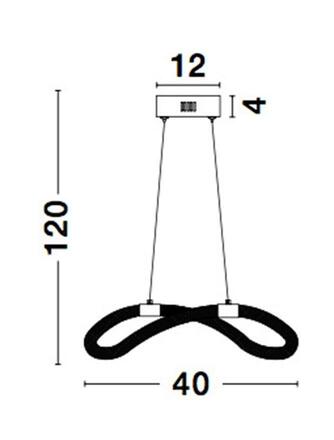 NOVA LUCE závěsné svítidlo CERELIA mosazný zlatý kov a silikonová trubice LED 15W 230V 3000K IP20 9082094