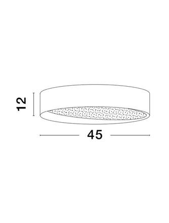 NOVA LUCE stropní svítidlo OBY černý hliník a akryl LED 30W 230V 3000K IP20 stmívatelné 9085221