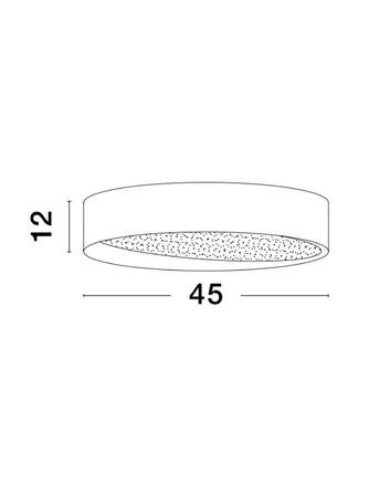 NOVA LUCE stropní svítidlo OBY bílý hliník a akryl LED 30W 230V 3000K IP20 stmívatelné 9085222