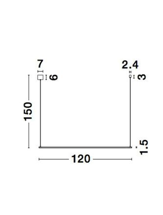 NOVA LUCE závěsné svítidlo ELETTRA černý hliník LED 20W 230V 3000K IP20 9088101