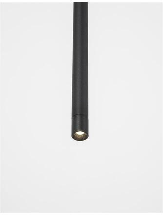 NOVA LUCE závěsné svítidlo ELETTRA černý hliník LED 5W 230V 3000K IP20 9088103