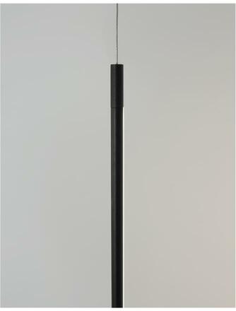 NOVA LUCE závěsné svítidlo ELETTRA černý hliník zapuštěné LED 20W 230V 3000K IP20 9088107