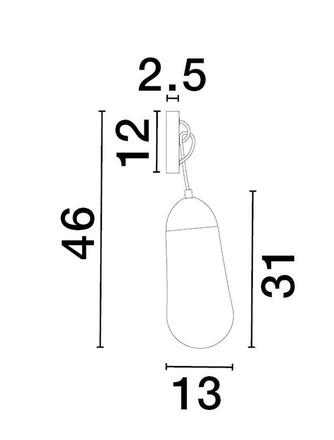 NOVA LUCE nástěnné svítidlo BLAKY matný černý kov a opálové sklo E14 1x5W bez žárovky 9092828