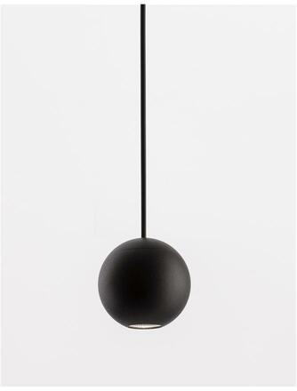 Nova Luce Elegantní závěsné LED svítidlo Nocci - 4,5 W, 220 lm, černá NV 9103212