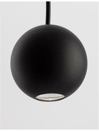 Nova Luce Elegantní závěsné LED svítidlo Nocci - 4,5 W, 220 lm, černá NV 9103212