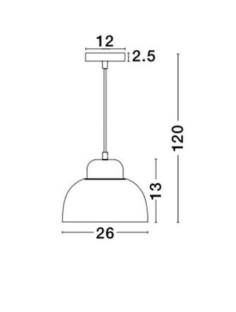 NOVA LUCE závěsné svítidlo VICTORIA modrý a bílý hliník bílý PVC kabel E27 1x12W bez žárovky 9104262