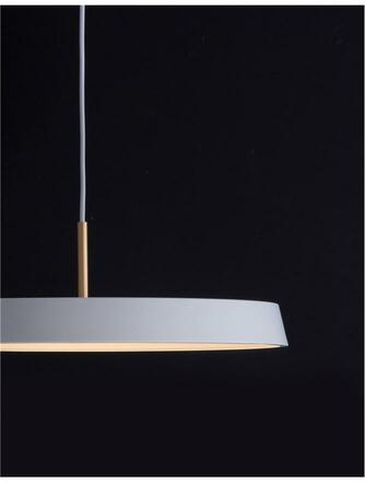 NOVA LUCE závěsné svítidlo VETRO matný bílý hliník a akryl LED 41W 230V 3000K IP20 910621