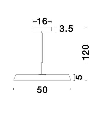 NOVA LUCE závěsné svítidlo VETRO matný zelený hliník a akryl LED 41W 230V 3000K IP20 910623