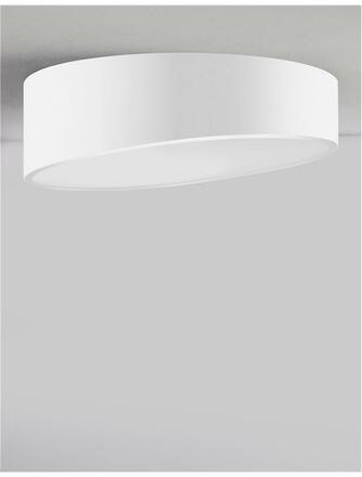 NOVA LUCE stropní svítidlo MAGGIO bílý hliník matný bílý akrylový difuzor LED 60W 230V 3000K IP20 9111362