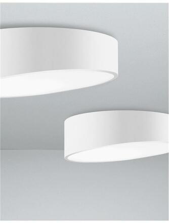 NOVA LUCE stropní svítidlo MAGGIO bílý hliník matný bílý akrylový difuzor LED 60W 230V 3000K IP20 9111362