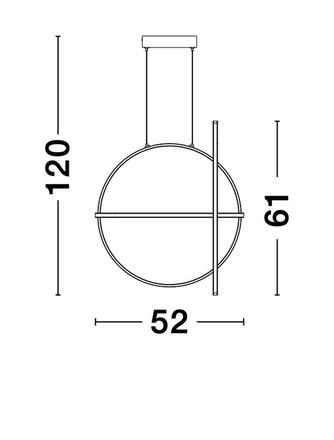 NOVA LUCE závěsné svítidlo ARTE zlatý hliník a akryl LED 48.6W 230V 3000K IP20 stmívatelné 9114862