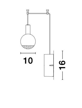 NOVA LUCE závěsné svítidlo BELAR čiré sklo a akryl mosazný kov LED 4.8W 230V 3000K IP20 9117002