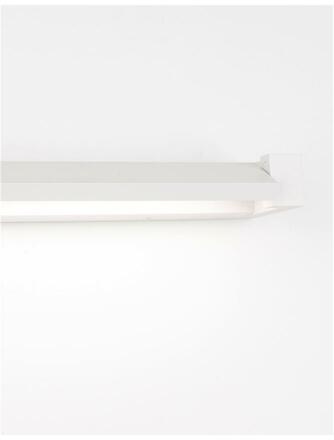 NOVA LUCE nástěnné svítidlo LINE bílý hliník a akryl LED 12W 230V 3000K IP20 9117312