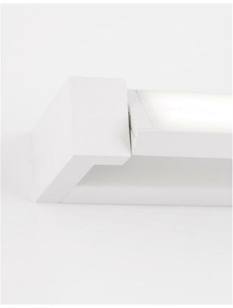 NOVA LUCE nástěnné svítidlo LINE bílý hliník a akryl LED 12W 230V 3000K IP20 9117312