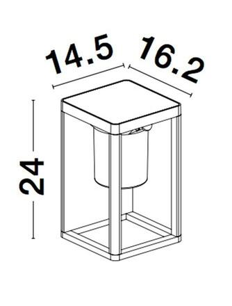 NOVA LUCE venkovní nástěnné svítidlo LOVETO antracitový hliník a akrylový difuzor LED 1.5W 3000K 3.7V 125st. IP65 solární / vypínač na těle / pohybový senzor 9120621