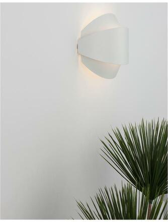 NOVA LUCE nástěnné svítidlo ASTRID bílý kov a akryl LED 12W 220-240V 3000K IP20 9128312