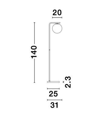 NOVA LUCE stojací lampa ALVAREZ saténový zlatý kov a černý mramor bílé opálové sklo E27 1x12W 230V bez žárovky IP20 9136702