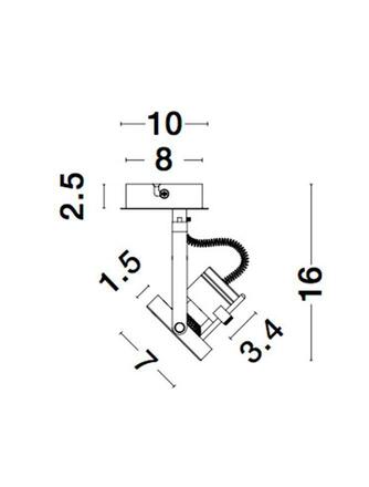 NOVA LUCE bodové svítidlo SALVA černý kov GU10 1x10 230V IP20 bez žárovky 9155101