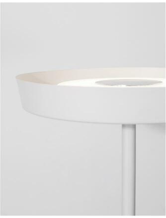 NOVA LUCE stojací lampa VITI bílý hliník a akryl LED 18W 230V 3000K IP20 stmívatelné 9155181