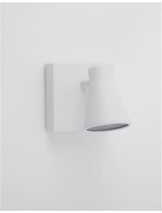 NOVA LUCE bodové svítidlo DUBLIN bílý kov vypínač na těle GU10 1x10W 230V IP20 bez žárovky 9155711