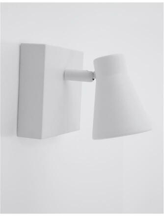 NOVA LUCE bodové svítidlo DUBLIN bílý kov vypínač na těle GU10 1x10W 230V IP20 bez žárovky 9155711