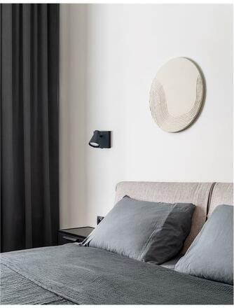 NOVA LUCE bodové svítidlo DUBLIN černý kov vypínač na těle GU10 1x10W 230V IP20 bez žárovky 9155712