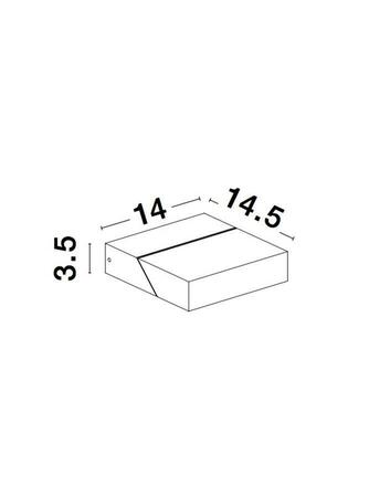 NOVA LUCE venkovní nástěnné svítidlo BRIN antracitový hliník čiré sklo LED 10W 3000K 200-240V 101st. IP65 9160101