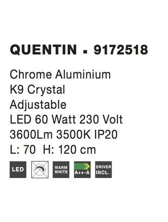 Nova Luce Nastavitelné závěsné křišťálové LED  svítidlo Quentin NV 9172518