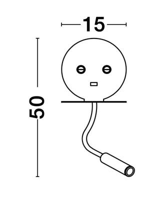 NOVA LUCE bodové svítidlo ECLIP černý hliník nastavitelné vypínač na těle USB nabíjení LED Samsung 230V 3000K osvětlení 6W čtecí lampička 3W IP20 9173282