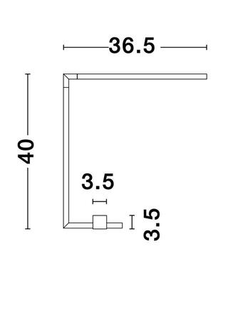 NOVA LUCE stolní lampa RACCIO zlatý kov a akryl LED 6.8W 230V 3000K IP20 9180725